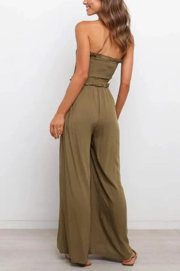 Count On Me Strapless Utility Jumpsuit