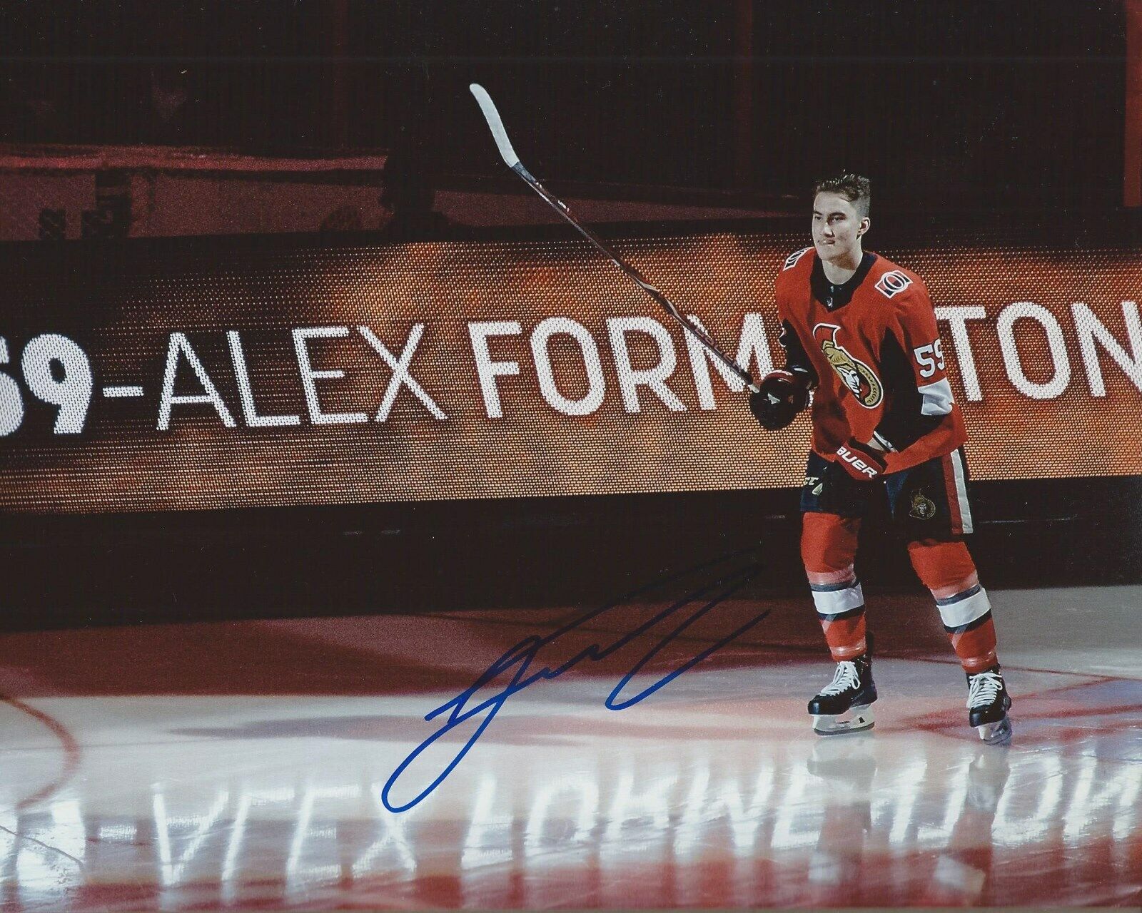 Alex Formenton Signed 8x10 Photo Poster painting Ottawa Senators Autographed COA B