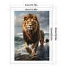 Lion-11CT Stamped Cross Stitch 40*70cm(Big Size)