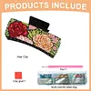 Rose DIY Diamond Painting Claw Clips for Adults Beginners Diamond Art Western Hair Clips Anti-Slip Design for Women Long Short Hairstyle Jewelry Supplies