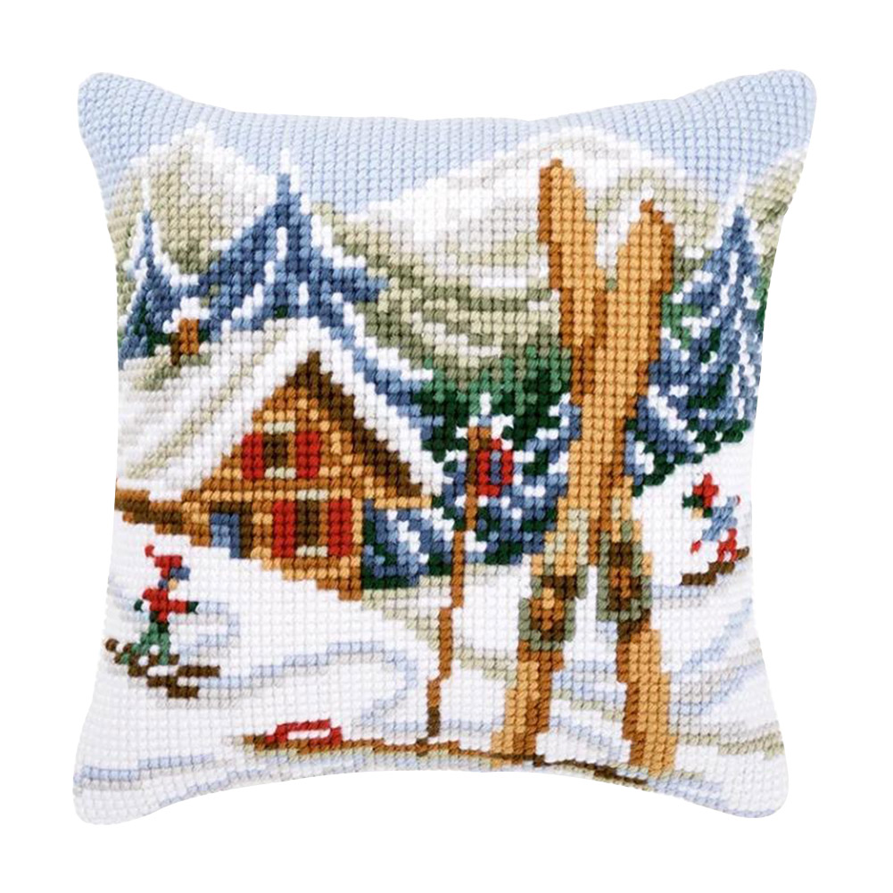 

Snow Scene - 11CT Stamped Cross Stitch Pillowcase - 40*40CM, 501 Original
