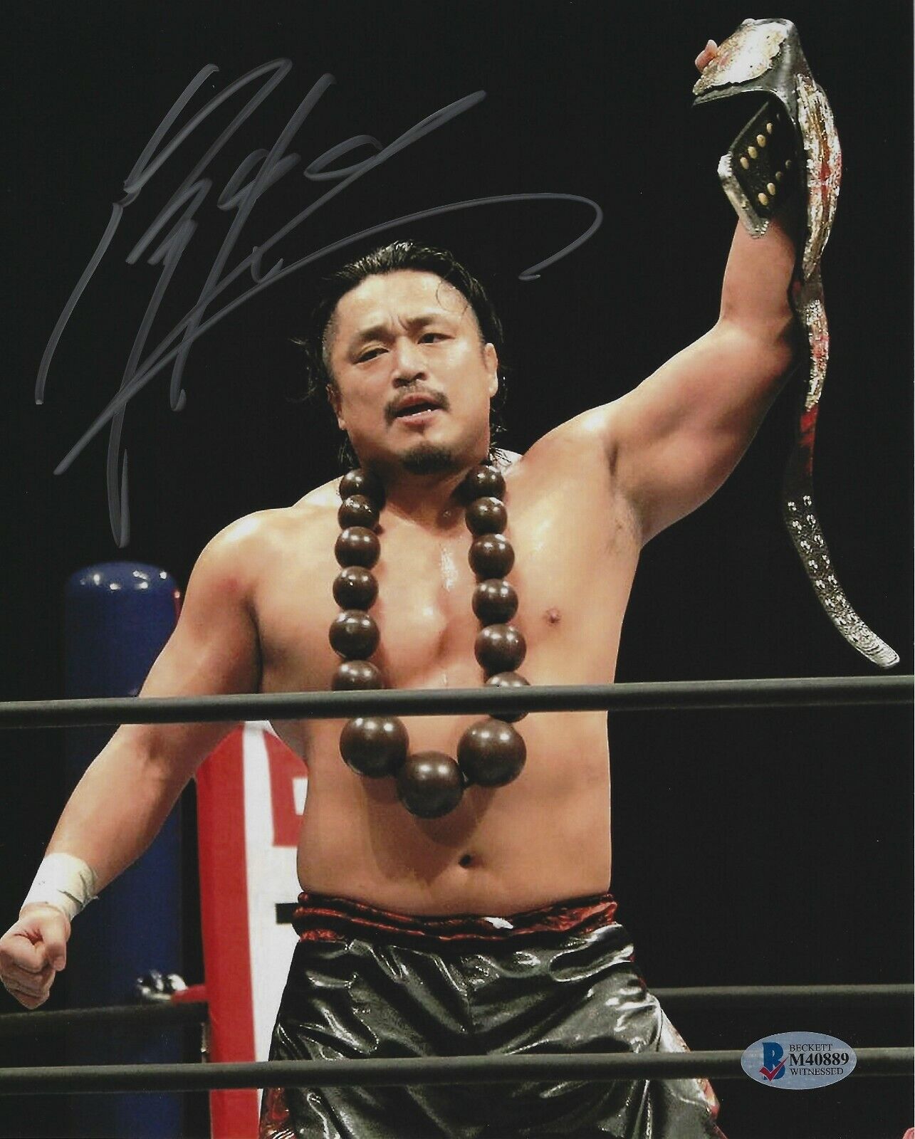 Hirooki Goto Signed 8x10 Photo Poster painting BAS Beckett COA New Japan Pro Wrestling Picture 9