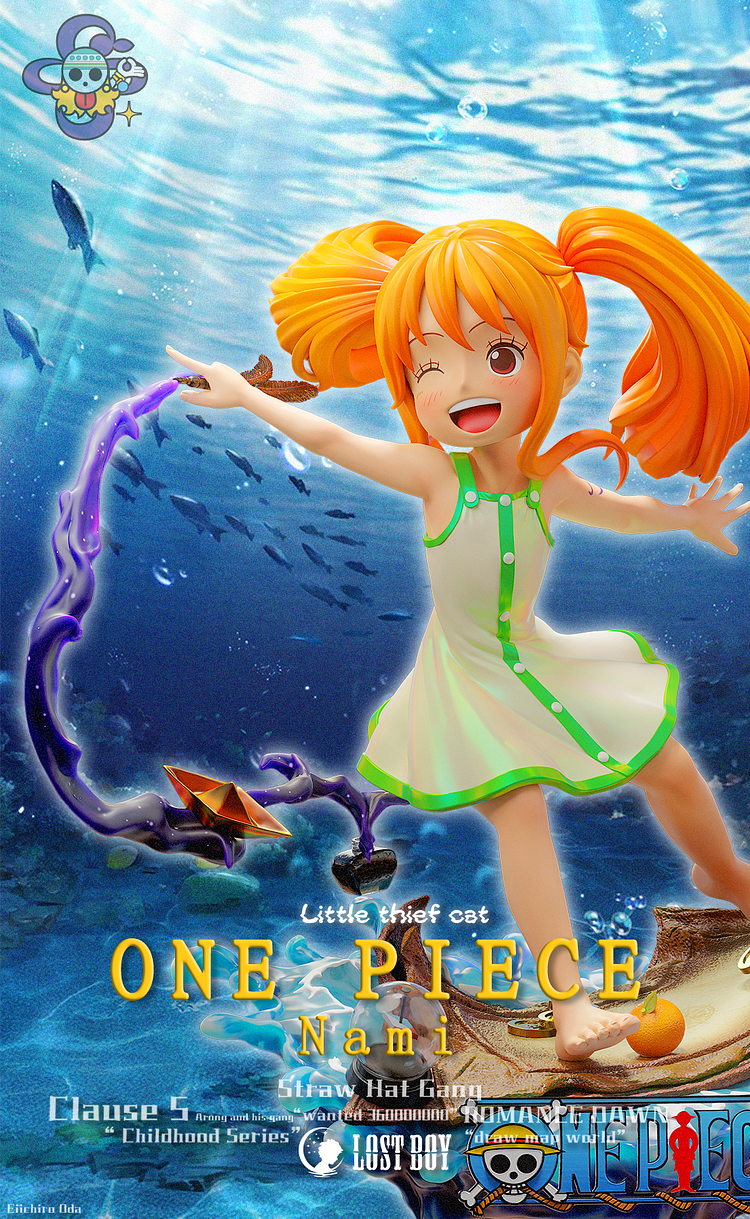 LOST BOY Studio - One Piece Childhood Series #6 Childhood Nami Long Hair Version Statue(GK)-