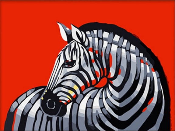 

Red Zebra – Paint By Numbers - 40*50CM, 501 Original
