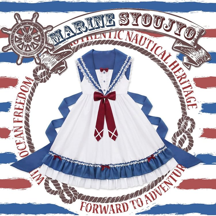 [Reservation] Falbala Sailor Bow Lolita Dress SP13503