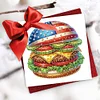 (US Only)6PCS DIY Independence Day Diamond Art Greeting Cards for Independence Day
