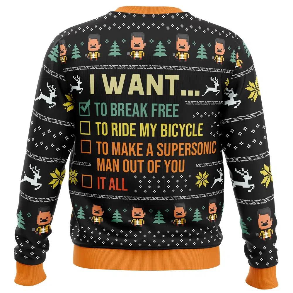 I Want To Break Free Queen Ugly Christmas Sweatshirt