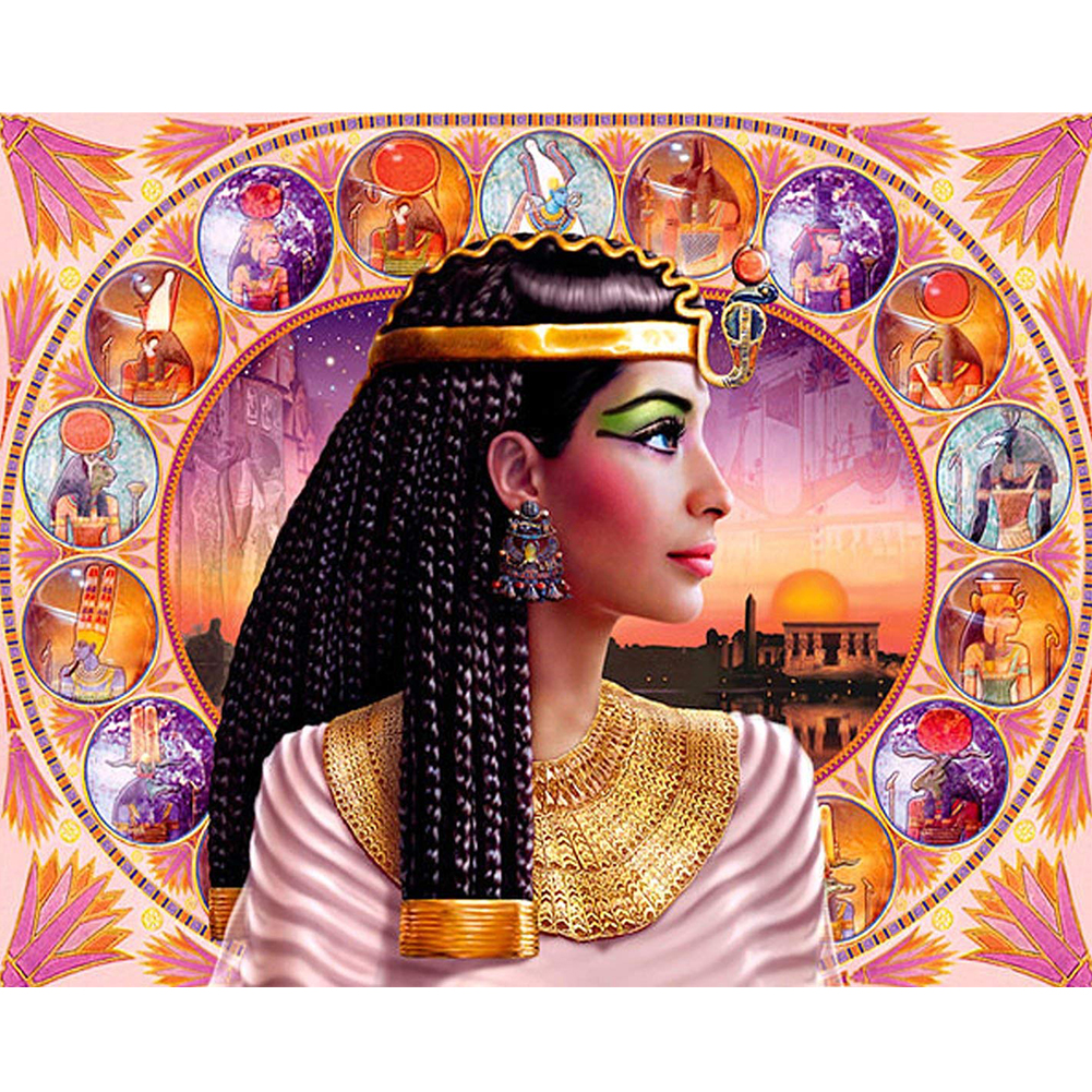 

Egyptian Woman - 11CT Stamped Cross Stitch - 36*46CM, 501 Original
