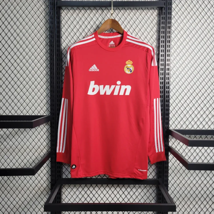 2011/12 Real Madrid Red Retro Long Sleeve Jersey