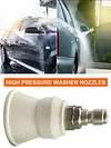 High-Pressure Pressure Washer Tips Splash-proof Wash Gun Adapter Stainless Steel