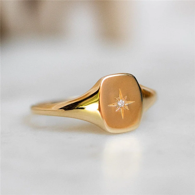 Six Pointed Star Seal Ring