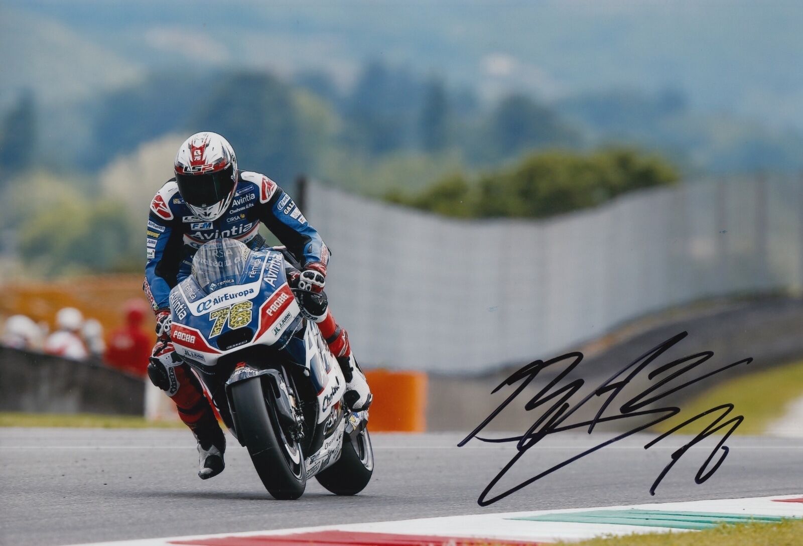 Loris Baz Hand Signed 12x8 Photo Poster painting Avintia Racing Ducati 2016 MOTOGP 1.