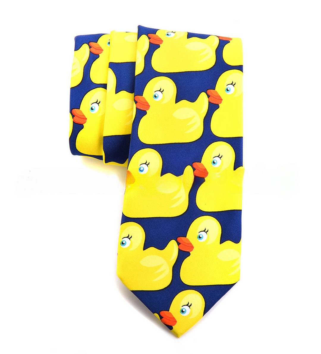 Fashion Trendy Yellow Duck Tie 8cm Jacquard Tie Party Performance Barney Ducky