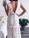 Plunging V-Back Sleeveless Maxi Dress