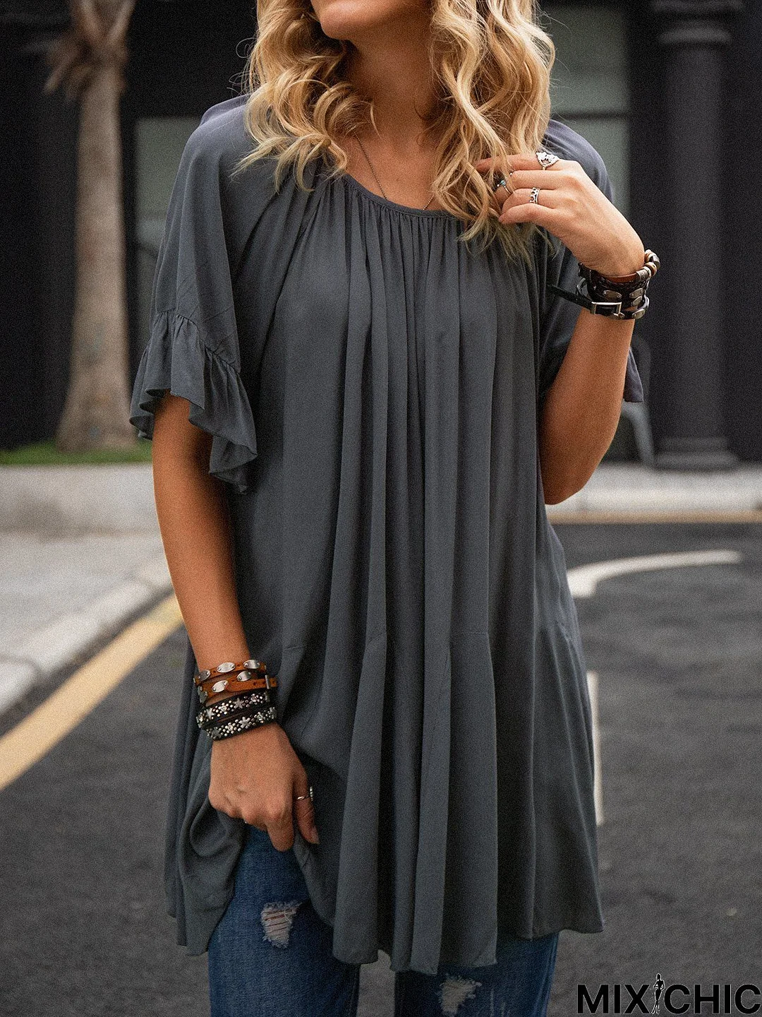 Casual Shift Tunic Top