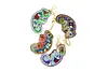 4pcs DIY Lizard Full Drill Special Shaped Diamond Painting Keychains Gifts