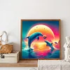 (40*40cm)Dolphin - Full Round Drill Diamond Painting