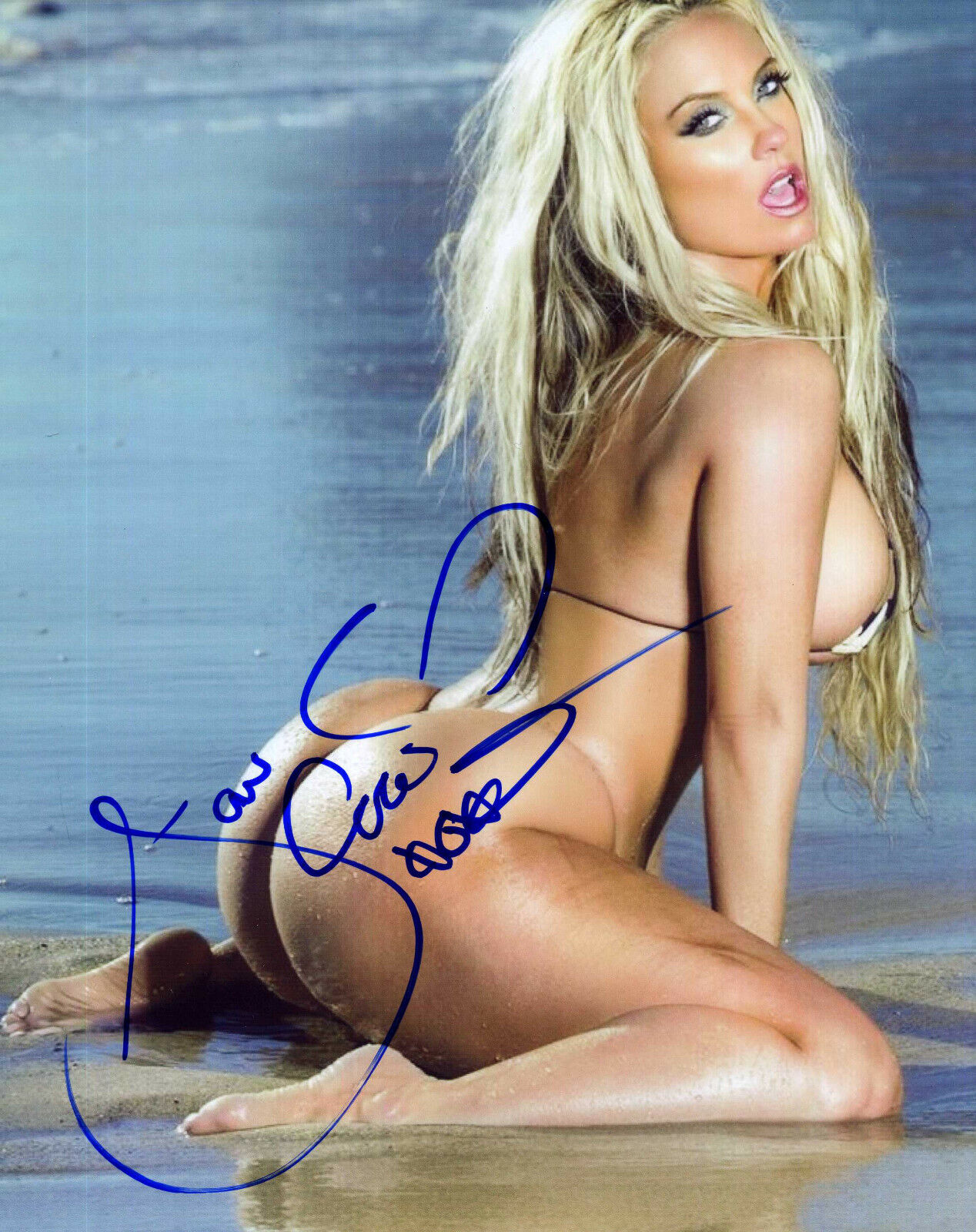 COCO AUSTIN Signed Sexy Photo Poster paintinggraph - Playboy Playmate Model - ICE-T - Preprint