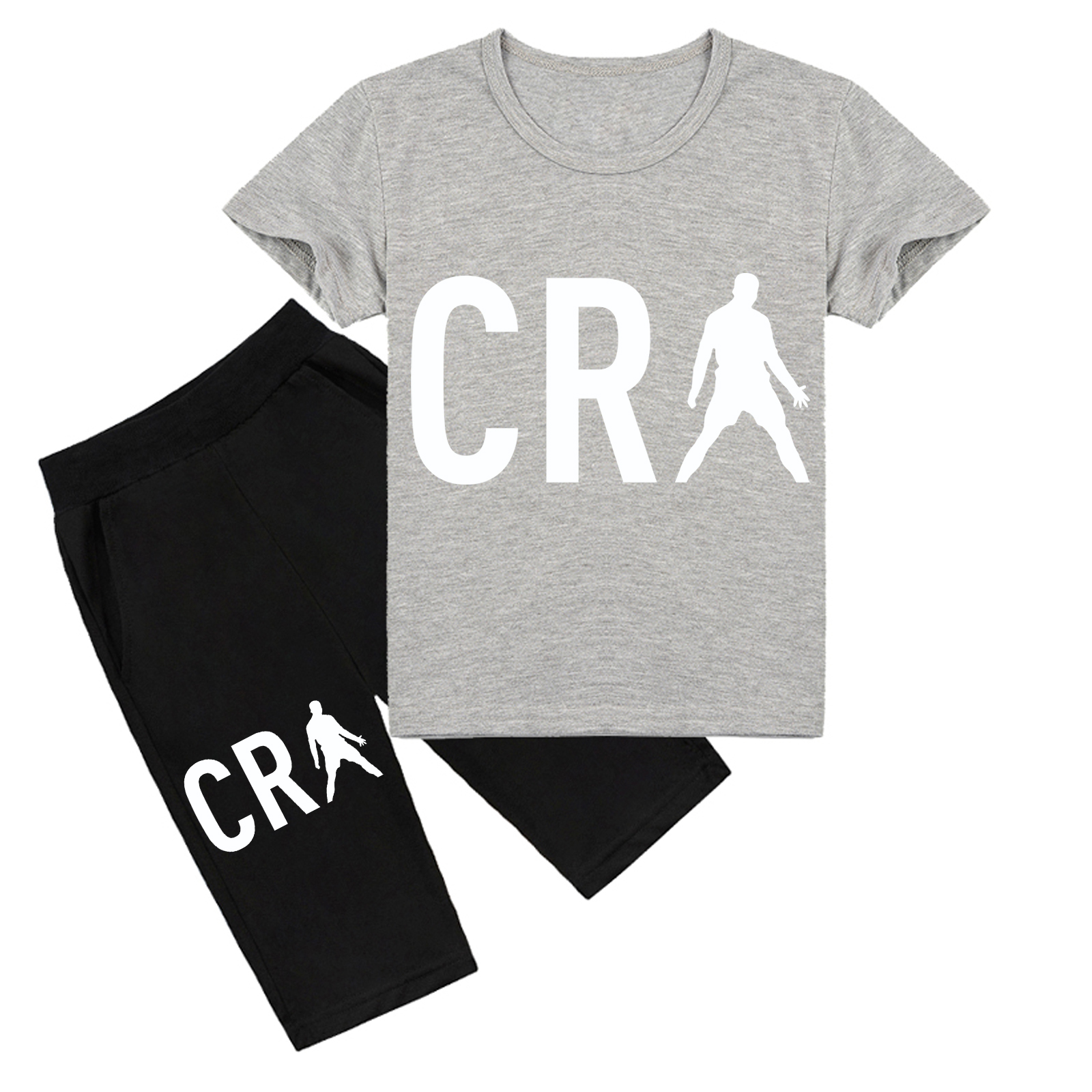 Mayoulove Cristiano Ronaldo Kids' Shorts Set - Stylish Sportswear for Boys  Girls, Perfect for Active Play-Mayoulove