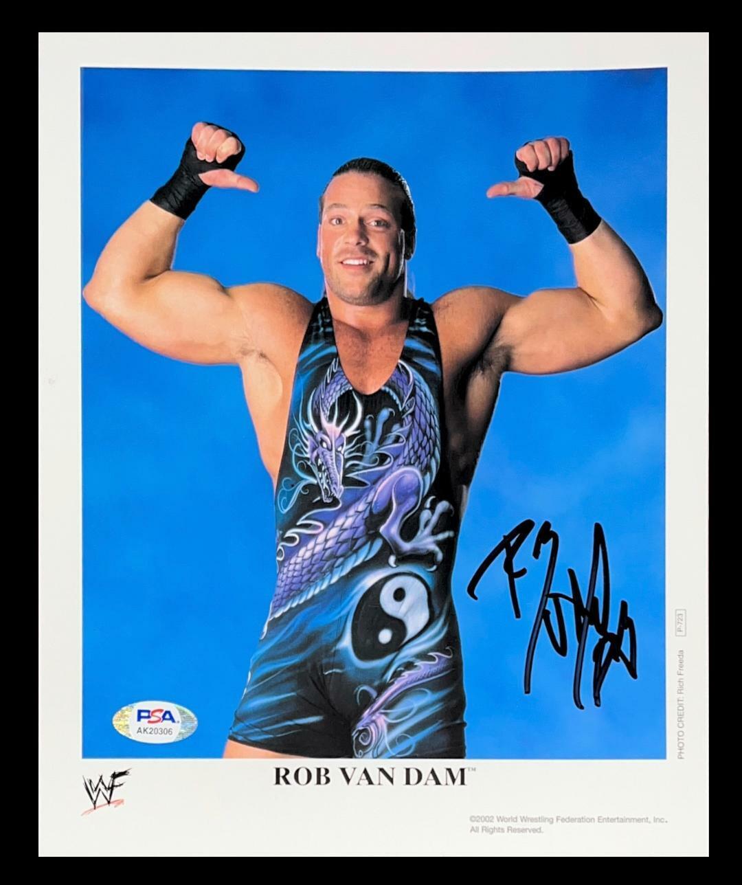 WWE ROB VAN DAM P-723 HAND SIGNED AUTOGRAPHED 8X10 PROMO Photo Poster painting WITH PSA DNA COA