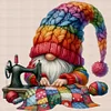 (Multi Style)Gnome-Full Embroidery 3 Strands 11CT Stamped Cross Stitch-45*45CM