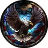 4pcs Diamond Painting -DIY Round Drill Stained Glass Animal