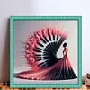 Piano Girl - 11CT Stamped Cross Stitch - 40*40cm