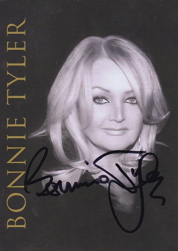 BONNIE TYLER signed autographed 4x6 Photo Poster painting promo card