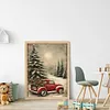 Christmas Tree And Car-11CT Stamped Cross Stitch 40*53cm/15.75*20.87in tapestrymarket
