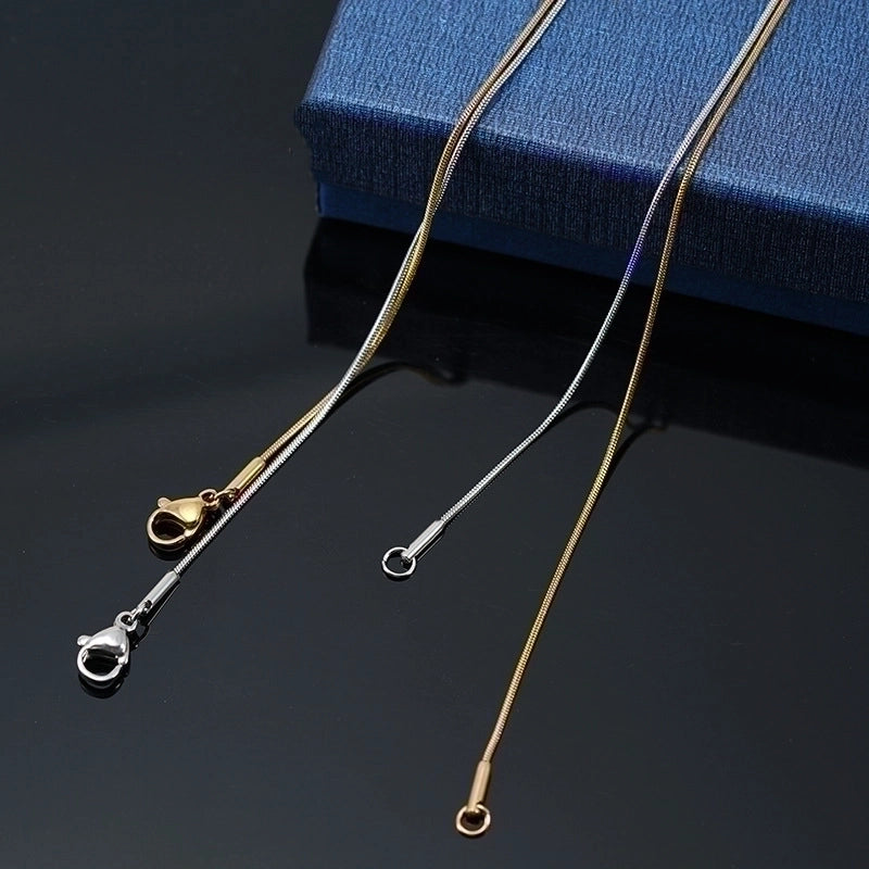 Minimalist Geometric 304 Stainless Steel 18K Gold Plated Plating Chain Stainless Steel Necklaces