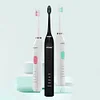 5 Modes Professional Ultrasonic Sonic Electric Toothbrush Rechargeable + 4 Replacement Heads Adults Timer Tooth Brush Waterproof