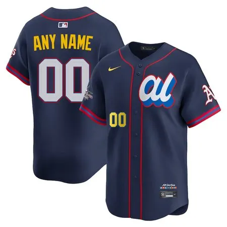 Men's American League Custom Navy 2025 All-Star Edition Limited Player Jersey XZHO