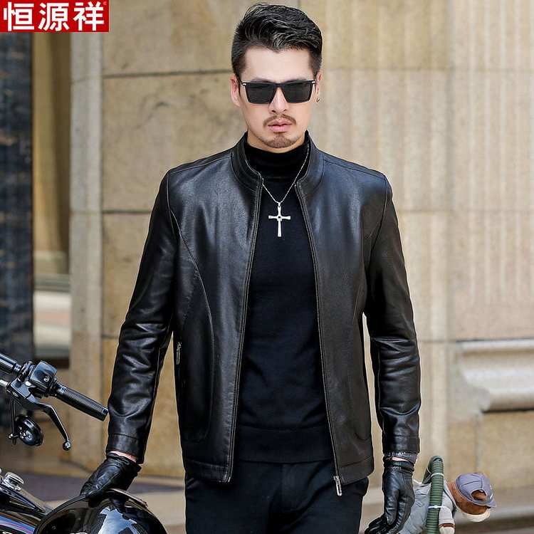 Leather Autumn Clothing Coat Middle-Aged Men's Autumn and Winter Leather Casual Men's Clothing Men Pu Jacket