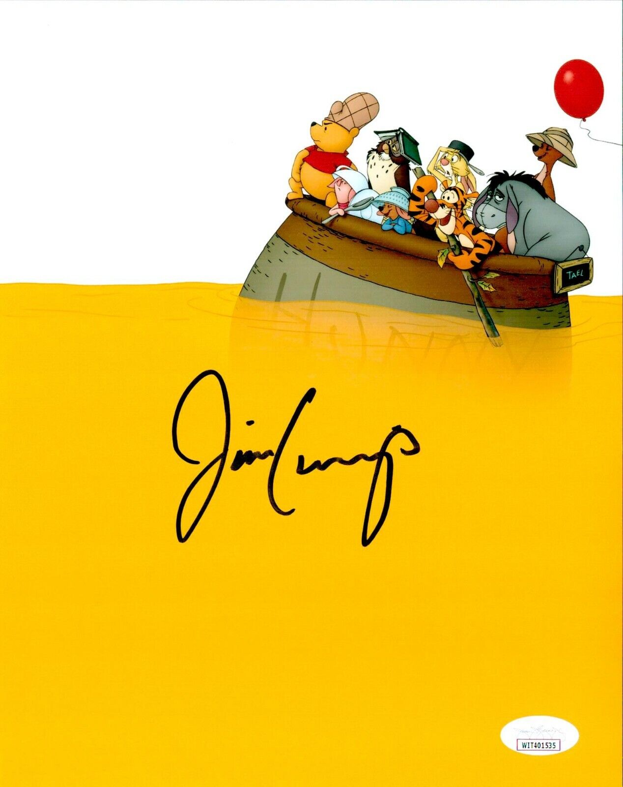 JIM CUMMINGS Signed 8x10 WINNIE THE POOH Photo Poster painting Authentic Autograph JSA COA