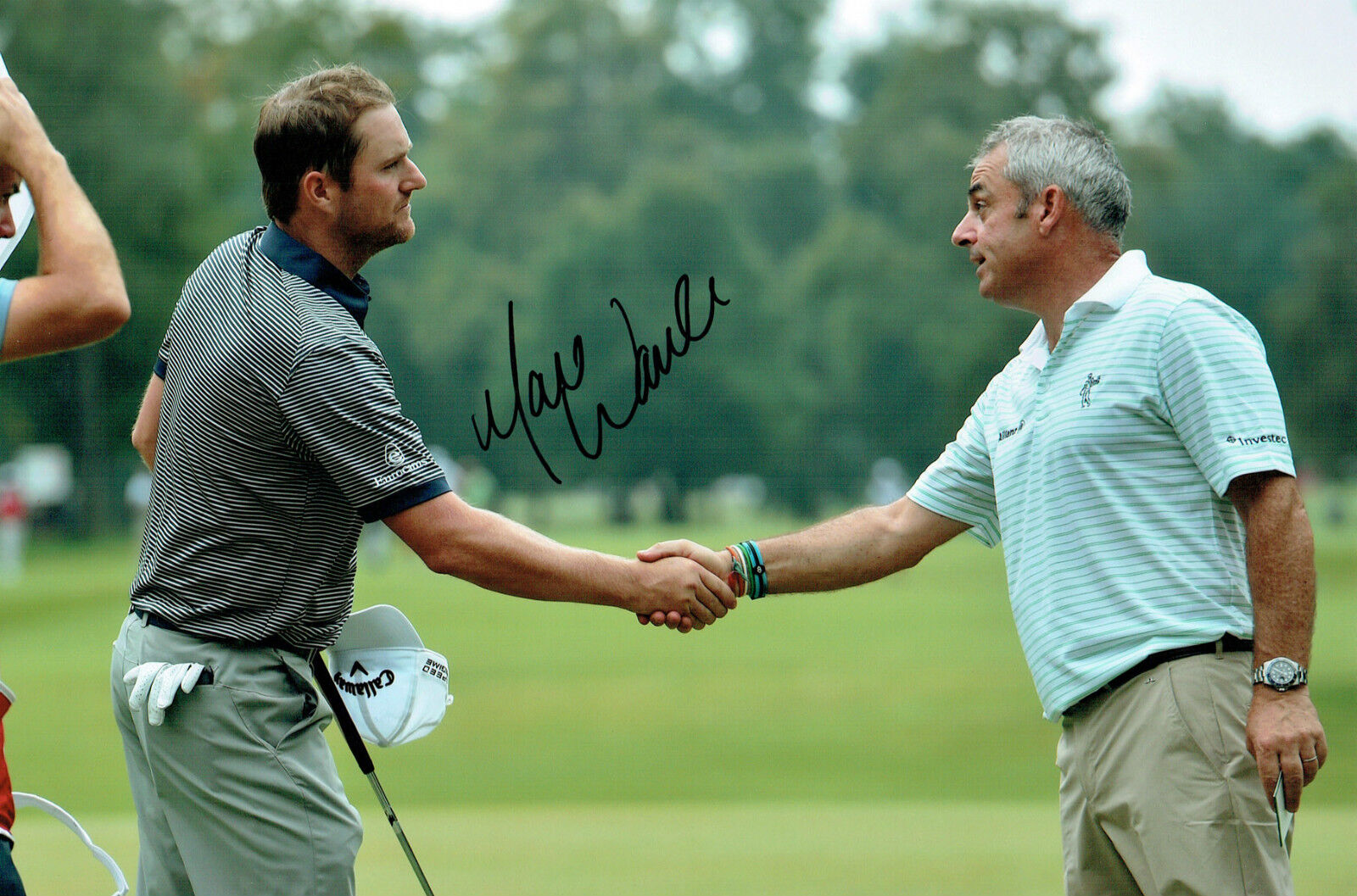 Marc WARREN 12x8 Photo Poster painting Signed Autograph Scottish GOLFER Golf AFTAL COA