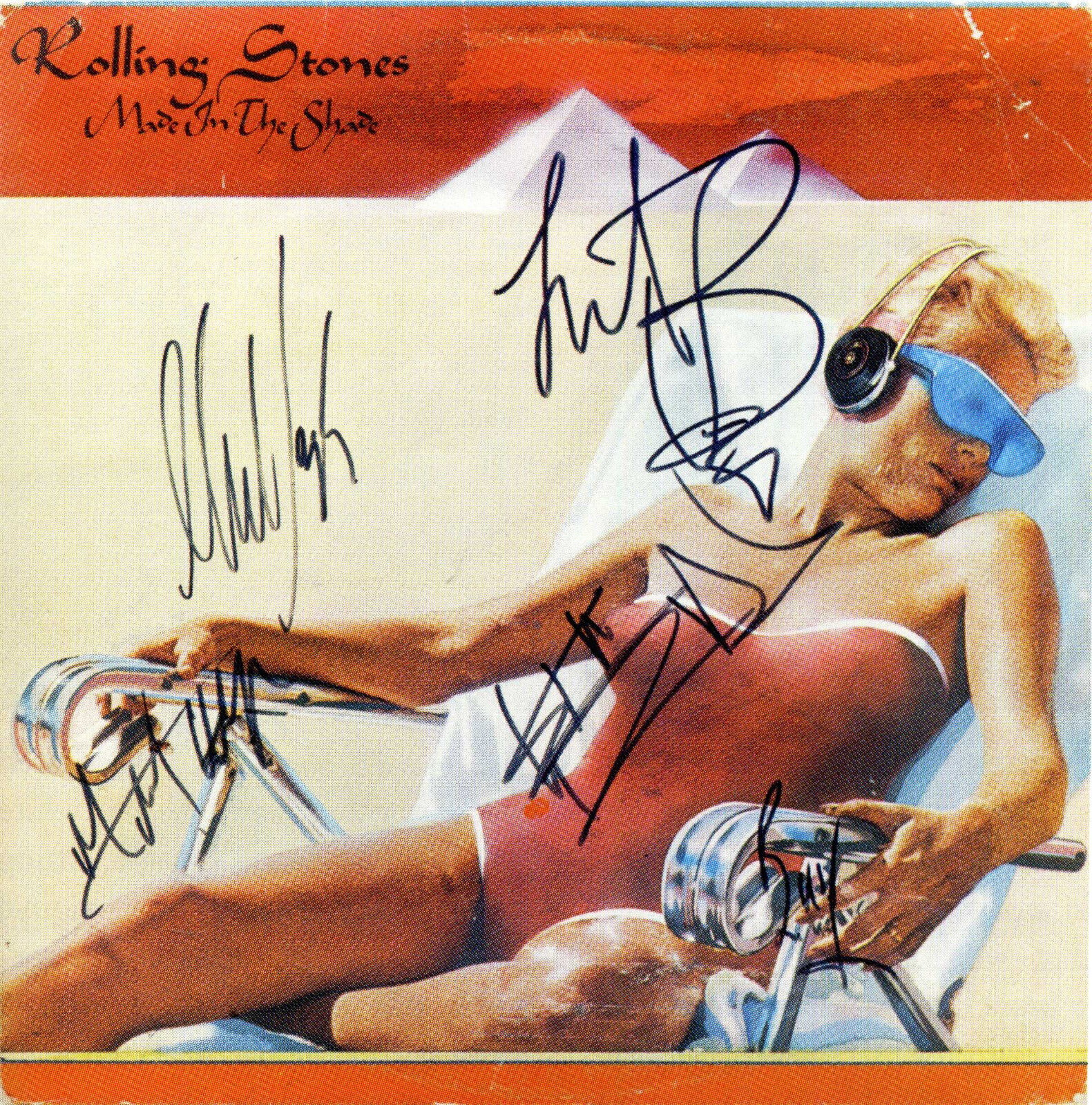 THE ROLLING STONES Signed 'Made In The Shade' Photo Poster paintinggraph - Rock Band - preprint