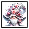 (US Only)Gnome Printed Cross Stitch Kit 40x40cm DIY 11CT Thread Art Needlework Home Decor