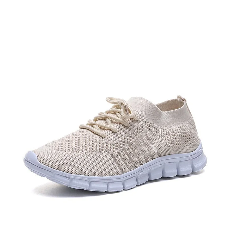 Women Mesh Sneakers Lace Up Flat Vulcanized Breathable Ladies Shoes Comfortable Walking Casual Summer Spring Female Fashion New