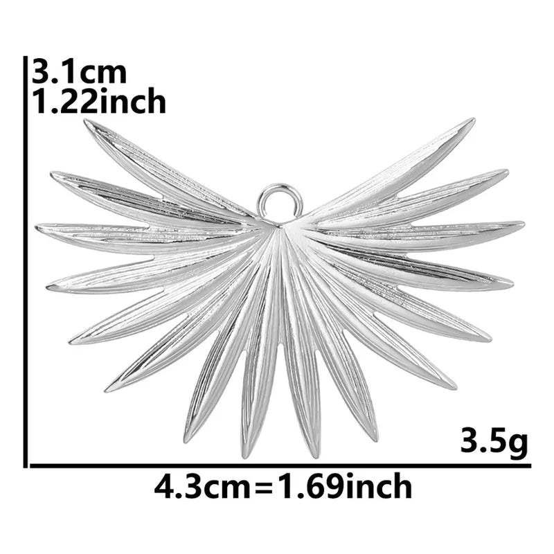 1 Piece 31x43mm Hole 3~3.9mm 304 Stainless Steel 18K Gold Plated Geometric Pendant