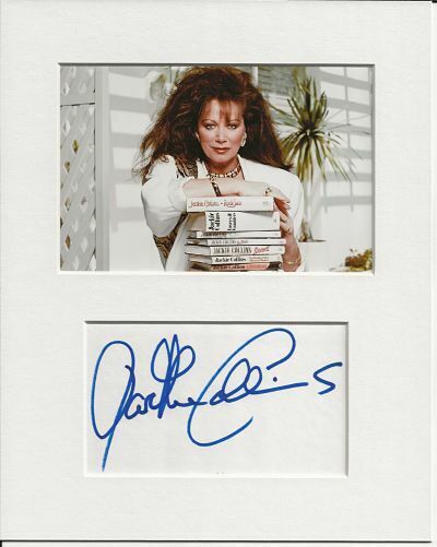 Jackie Collins author genuine authentic autograph signature and Photo Poster painting AFTAL COA