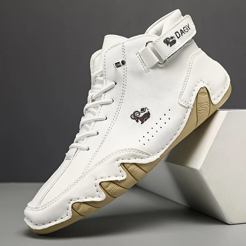 🔥HOT SALE🎁--60% OFF 🎉Waterproof Boots Comfortable For Winter .Unisex Handmade Suede Velcro High Boots