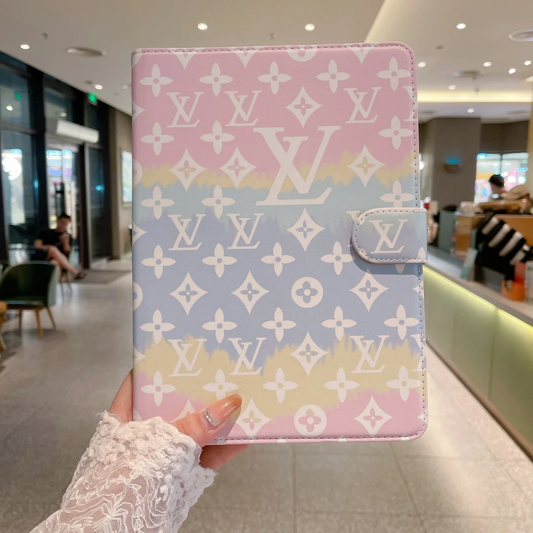 LV Luxury Louis Vuitton Canvas Monogram Leather Fresh Summer Theme Pattern Apple iPad case ProCaseMall