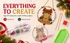 Christmas Diamond Painting Ornament Bell Wreath Hanging Decor 9.45x9.45in