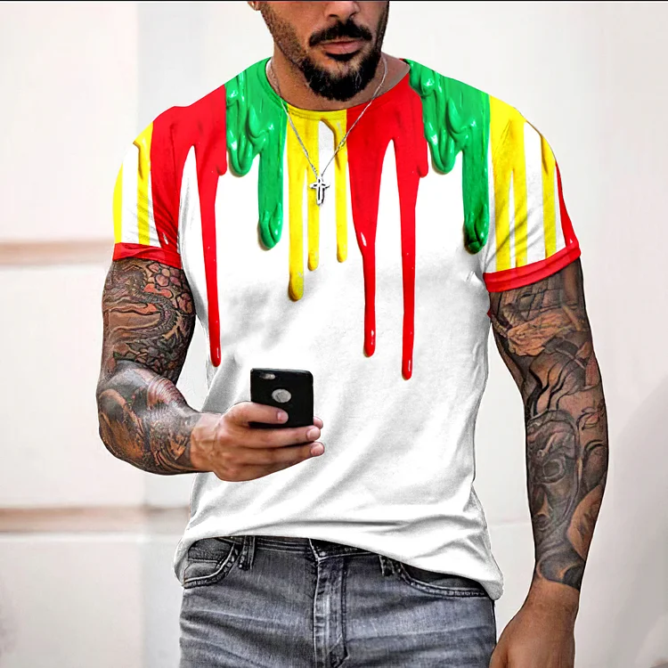 Utbros Reggae Colors Art Print T-Shirt