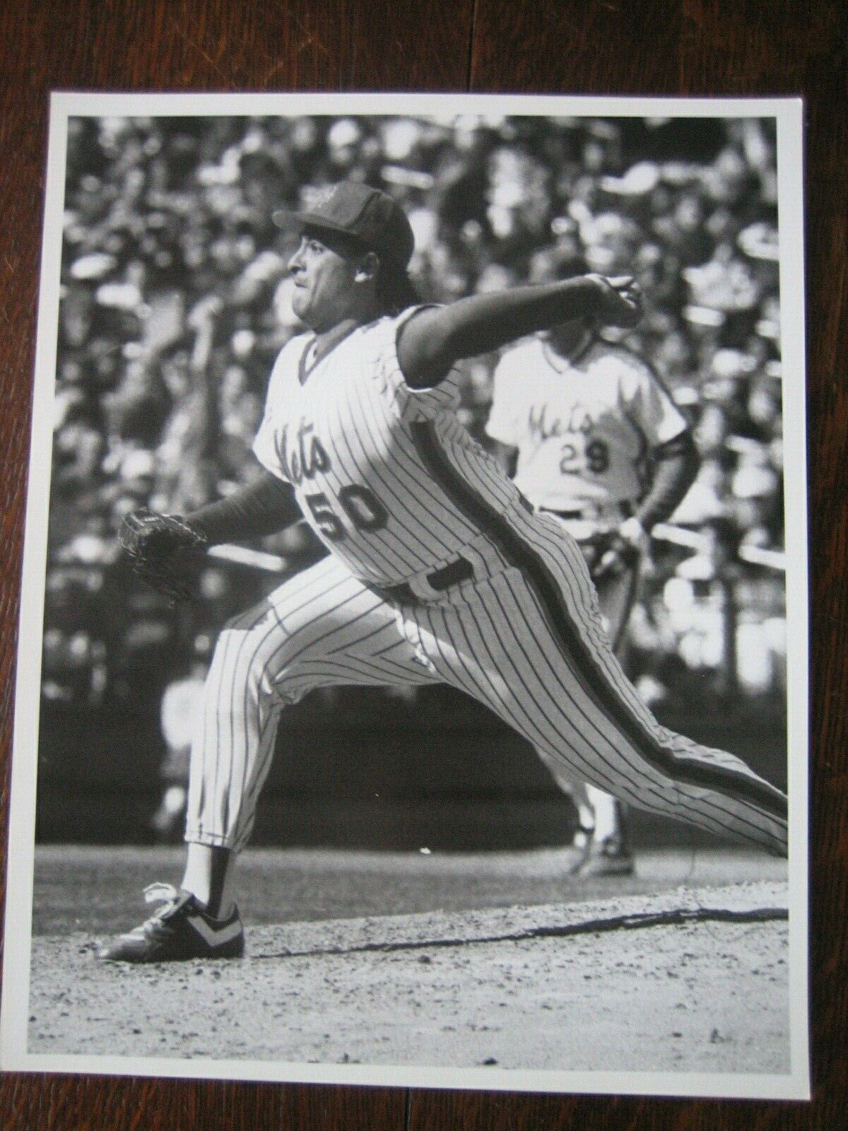 Sid Fernandez 4/22 1989 Press Original 11 x 14 Photo Poster painting by Bob Olen New York Mets