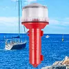 Solar Charging LED Marine Signal Light 3 Colors Flashlight for Marine Navigation
