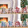 8PCS DIY Diamond Art Greeting Cards Xmas Congratulations Cards & Gifts (Snowman)