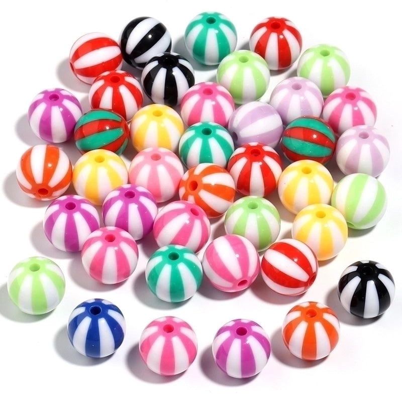 1 Set Arylic Stripe Beads