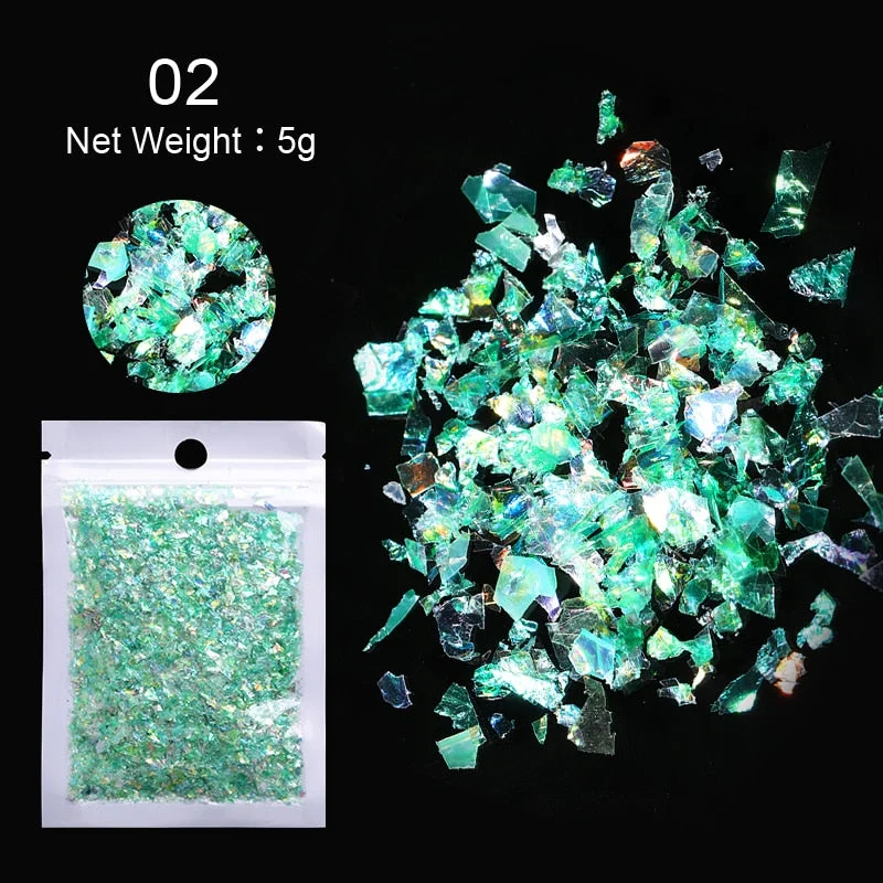 1 Bag Nail Sequins Butterfly Design 3D Glitter Colorful Nail Flakes iridescent Palliette Spangle Decoration Nail Art Sticker