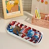 (US Only)Diamond Painting Storage Box Independence Day Wooden Jewelry Case for Adults
